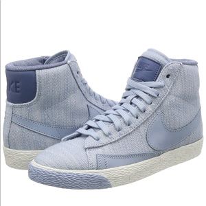 Powder Blue Mid Nike Blazers
